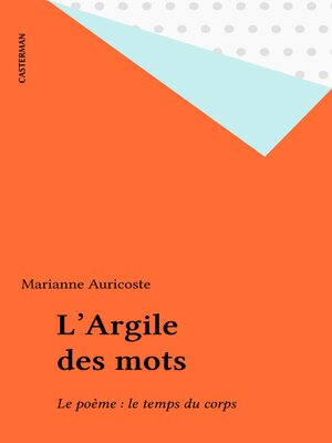 cover image of L'Argile des mots